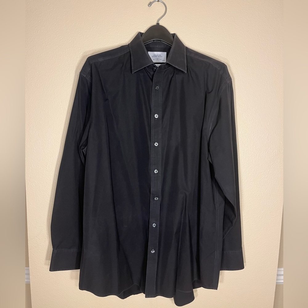 Charles Tyrwhitt Black Dress Shirt - Picture 6 of 6